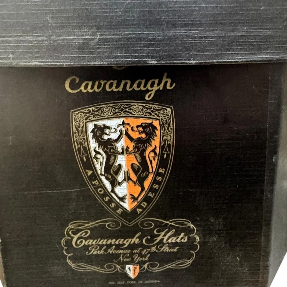 Vintage Cavanagh Gray Fur Felt Fedora Hat Lundquist Lilly Seattle with Box